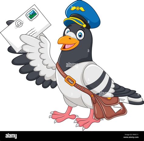 Messenger pigeon cartoon hi-res stock photography and images - Alamy