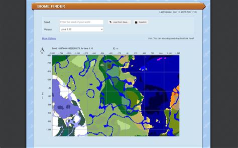 How to use the biome finder in Minecraft