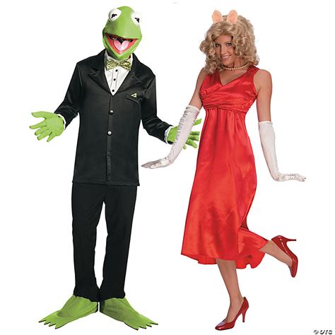 Adult's Kermit & Miss Piggy Couples Costumes