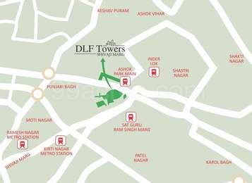 DLF Builders DLF Towers Map - Moti Nagar, Delhi West Location Map