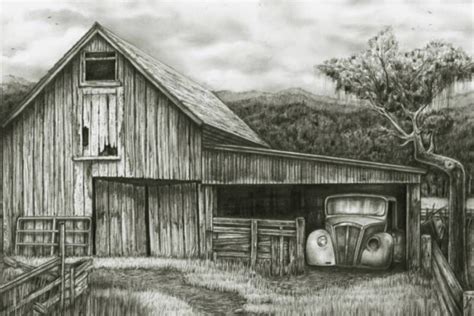 How to Draw a Barn - Pintando.org