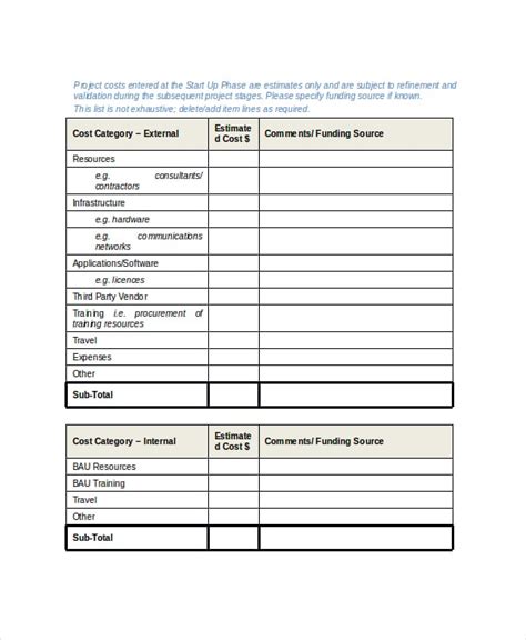 9+ Project Scope Templates | Word, Excel & PDF Templates