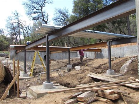 Borrowing from the commercial building world, we use steel to prep for an elevated concrete slab ...