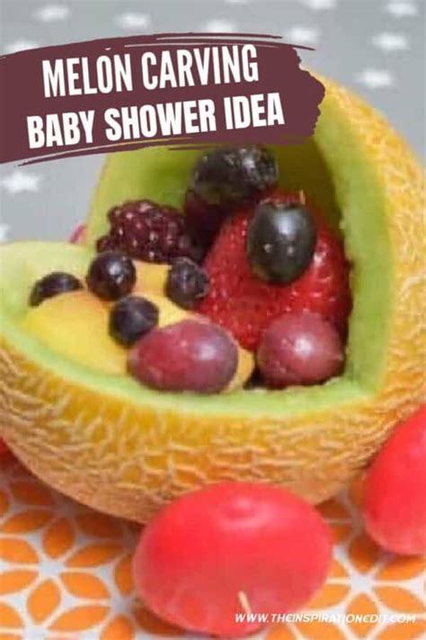 Melon Carving a Cute Baby Shower Idea · The Inspiration Edit