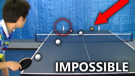 TOP 5 LUCKIEST PING PONG TRICK SHOTS ( Amazing Impossible Ping Pong Trick Shots ) | 2016 - YouTube