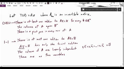 Sec 2.3 Invertible Matrix Theorem - YouTube