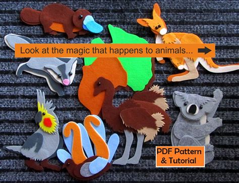 PDF Pattern & Tutorial Animals Australia Felt EMU Kangaroo | Etsy in 2021 | Felt pattern, Pdf ...