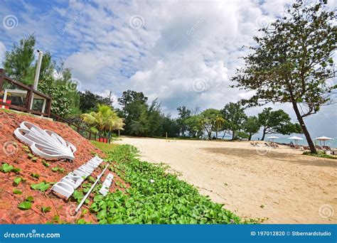 A Resort Beach at Desaru, a Seaside Town in Pengerang, Kota Tinggi ...