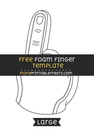 Foam Finger Template – Large