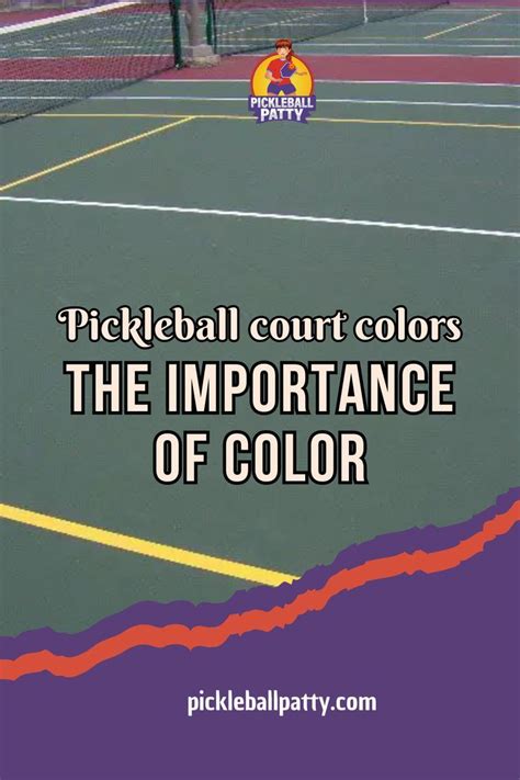 Pickleball court colors – The importance of color | Pickleball court ...