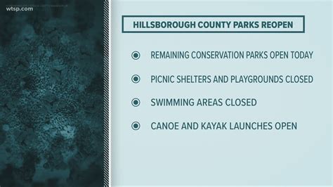 Hillsborough County parks that are open | wtsp.com