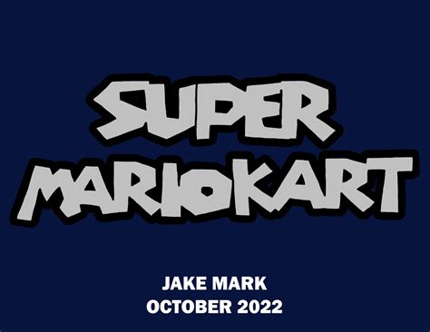 Super Mario Kart Logo by DrawingJakeM on DeviantArt