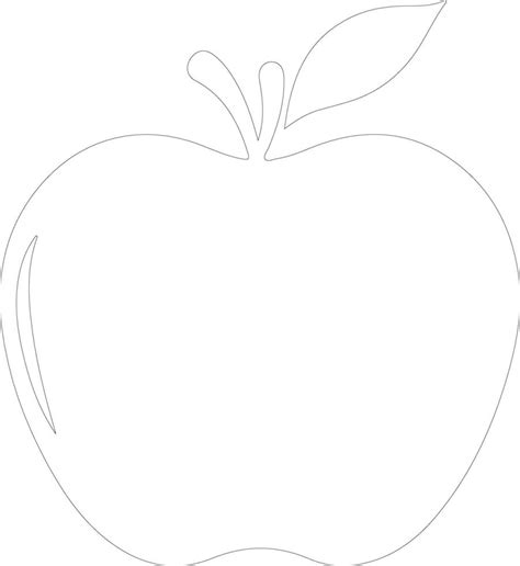 apple outline silhouette 38494654 Vector Art at Vecteezy