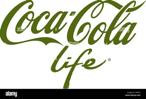 Green Coca-Cola life logo, corporate identity, lettering, optional ...