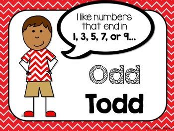 Odd Todd and Even Steven - A Math Center by GraciefaceLearning | TpT