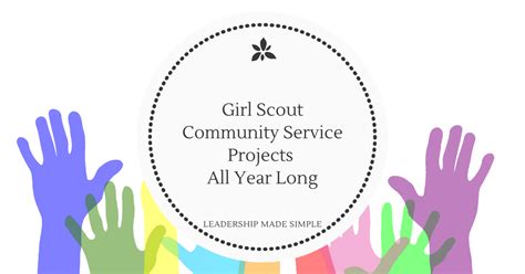 Girl Scout community service projects all year long, Girl Scout ...