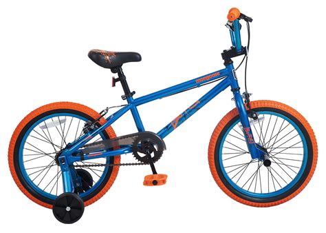 Mongoose 18-in Burst Kid's Bike, Single Speed, Blue