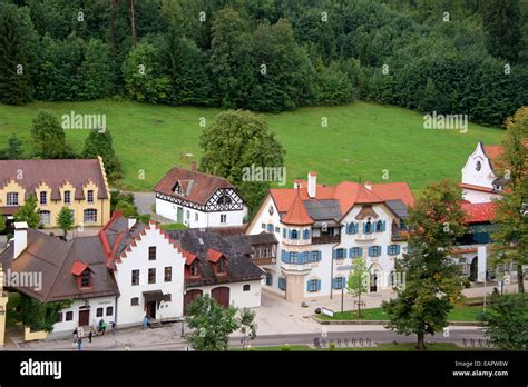 Hohenschwangau Village Fussen Bavaria Germany Stock Photo - Alamy