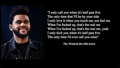 The Weeknd Songs Lyrics