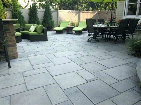 Modern Patio Pavers Modern For A Contemporary Patio With A Perennial Plants And Green Island ...