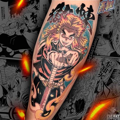 3,327 Likes, 15 Comments - #1 ANIME TATTOO PAGE (@animemasterink) on Instagram: “Amazing Kyojuro ...