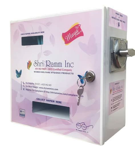 Buy MAYA VEND 10 Mild Steel Sanitary Napkin Vending Machine Online at ...