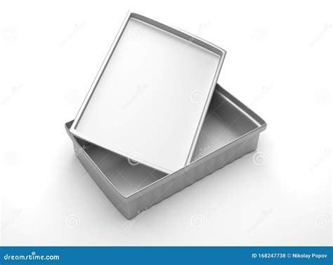 Metal Container for Small Items Stock Photo - Image of open, isolated: 168247738