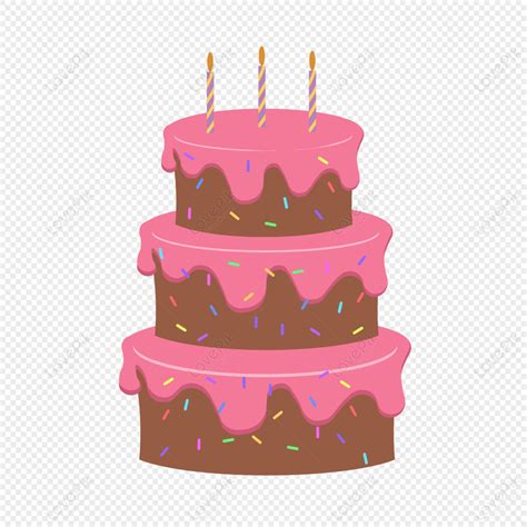 3 Layered Cake Clipart Logo