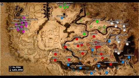 Conan Exiles - Thrall Camps, Caves, and NPC Locations