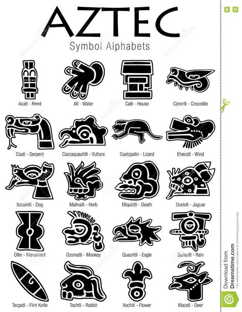 Aztec symbols | Aztec tattoo designs, Aztec symbols, Aztec art