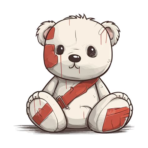 Broken Teddy Bears Vector, Teddy Bear, Cute Bear, Bear PNG and Vector ...