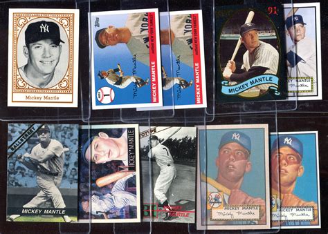 Lot Detail - Mickey Mantle Lot of 11 Reissue/Commemorative Cards