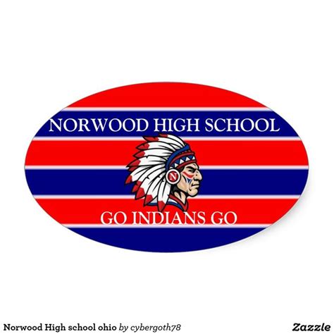 Norwood High school ohio Oval Sticker | Norwood, Ohio, Norwood ohio