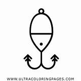 Fishing Hook Coloring Page  Ultra Pages sketch template