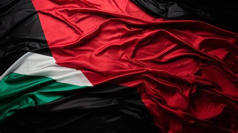 Premium AI Image | closeup of a beautiful black and white flag of jordan