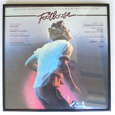 Footloose Soundtrack Framed Vinyl Record Album Cover