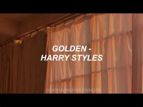 harry styles - golden // lyrics - YouTube