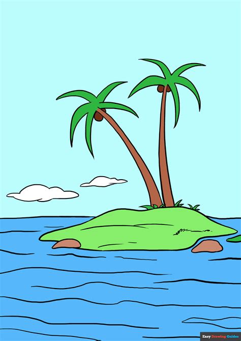 How to Draw an Island – Really Easy Drawing Tutorial