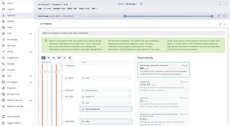 AI Timeline Module | LifeOmic Platform Documentation