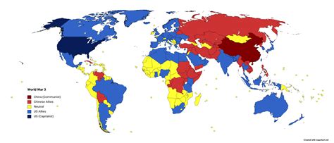 World Map After World War 3 - Eunice Rosalinde