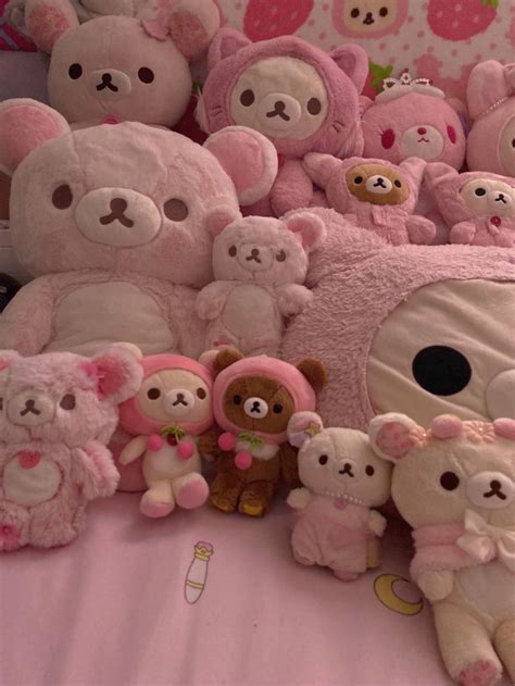 Rilakkuma Plushie, Plushies, Hello Kitty Aesthetic, Pink Aesthetic, Soft Pink Theme, Cute ...