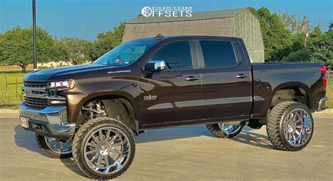 Wheel Offset 2020 Chevrolet Silverado 1500 Hella Stance >5" Suspension Lift 10" | Custom Offsets