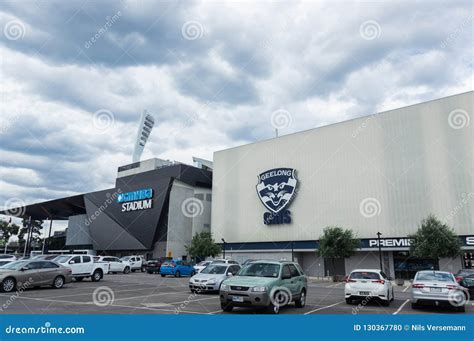 Geelong Football Club Home Ground GMHBA Stadium in Geelong Editorial Image - Image of cats ...