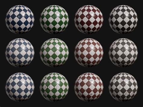 Checkerboard Tiles Texture | CGTrader