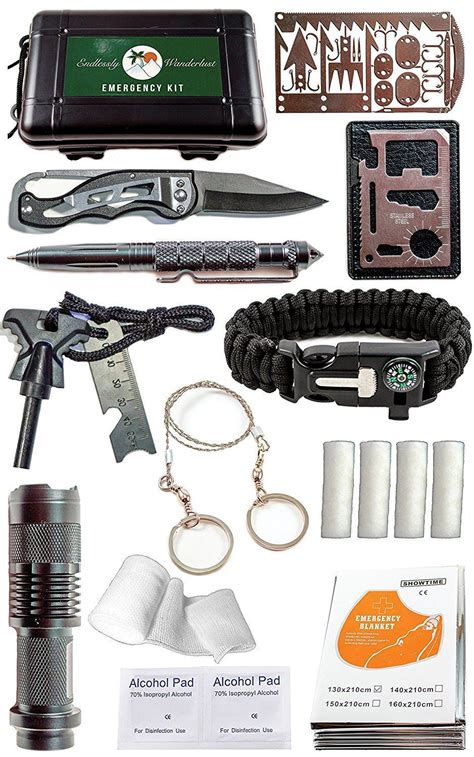 Amazon.com: Emergency Survival Kit - 35 PCS Outdoor Gear and Survival Tools for Everyday Carr ...