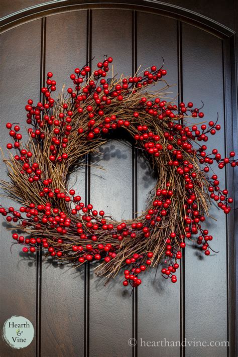 DIY Red Berry Wreath You Can Make In Minutes | Hearth and Vine