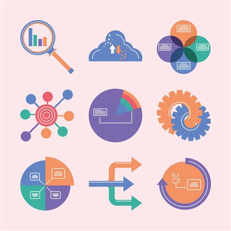 set of data analysis 4231513 Vector Art at Vecteezy