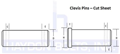 Clevis Pins - Haydon BoltsHaydon Bolts