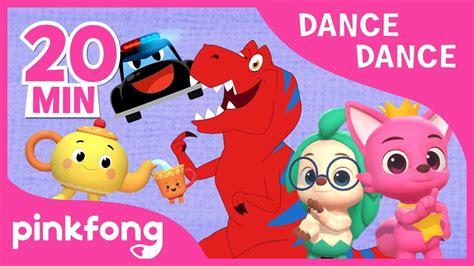 Tyrannosaurus-Rex and more | Dance Dance | +Compilation | Pinkfong ...