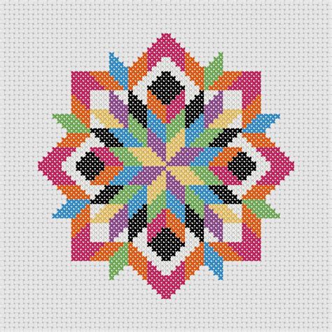 Cross Stitch PDF Pattern Quilt Block Easy Beginner | Cross stitch patterns, Stitch patterns ...